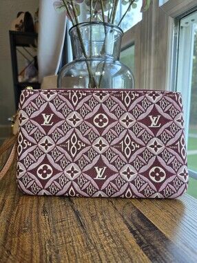 Louis Vuitton Jacquard Since 1854 Neverfull Pochette with Wristlet Strap
